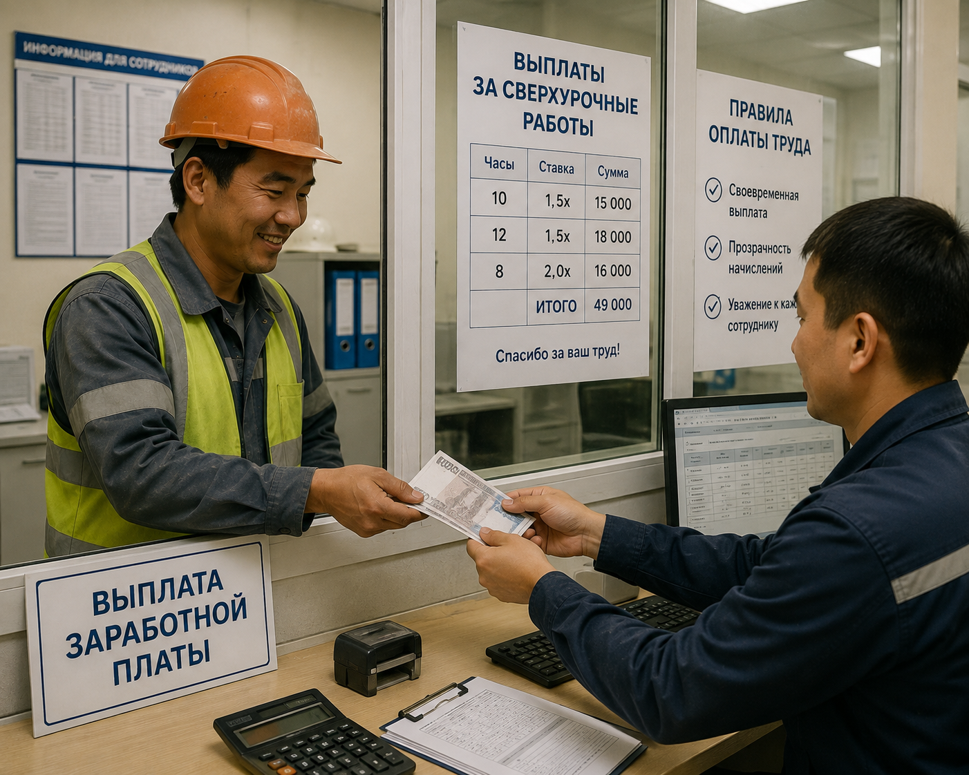 Верификация выплат за сверхурочную работу